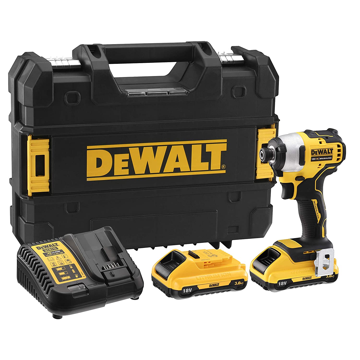 DeWALT 18V Cordless Brushless 1/4″ Sub-Compact Impact Driver Kit