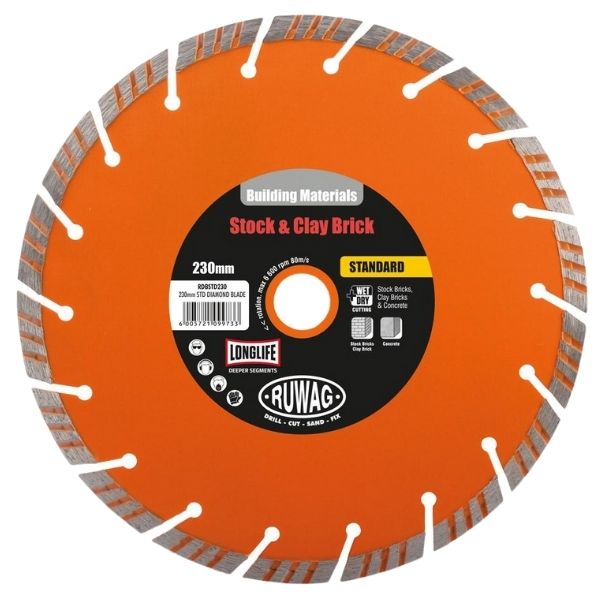 Ruwag – Diamond Blade / Standard Diamond Cutting Blade – Pack of 3 (230mm)