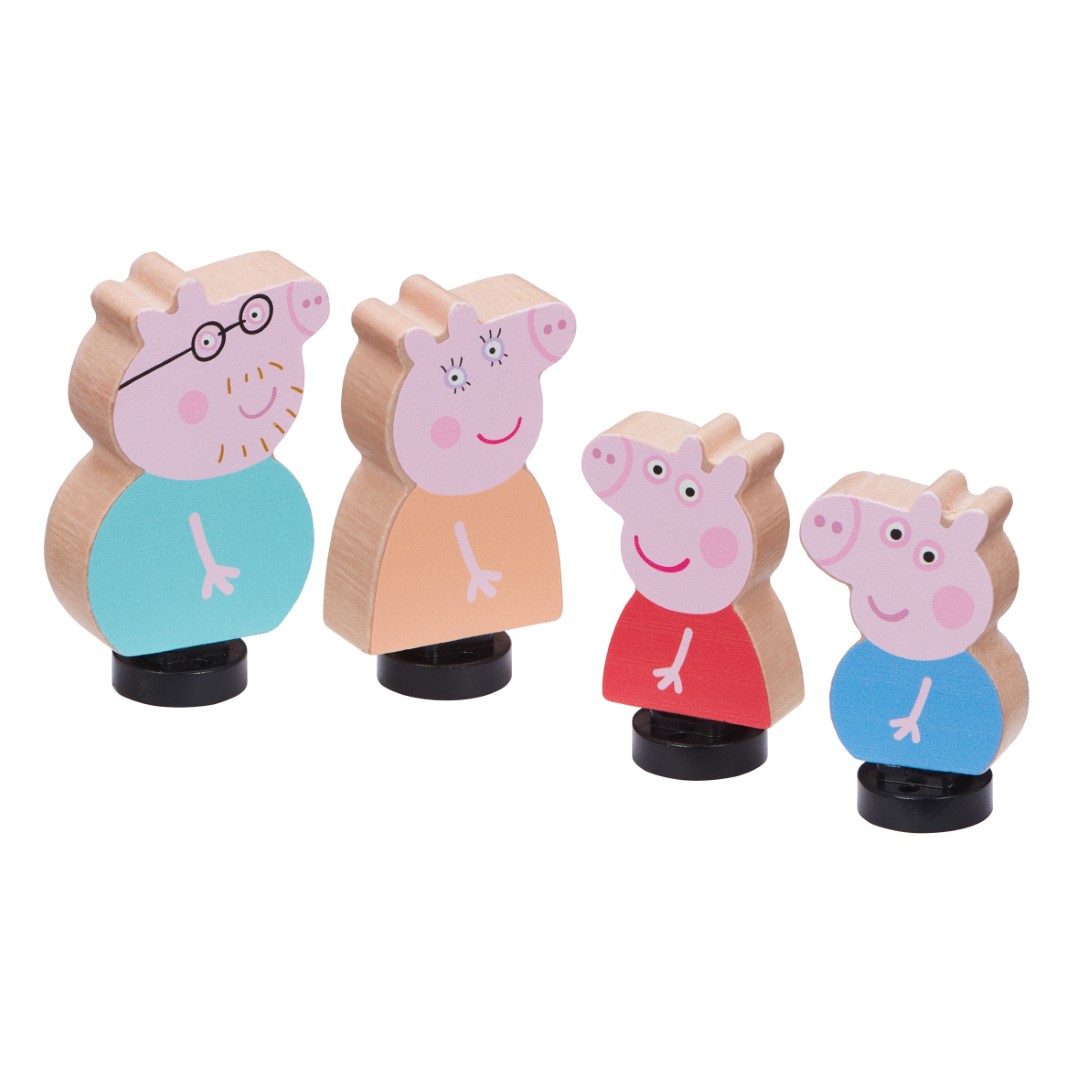 Peppa Pig Wooden Family Figures 4 Pack