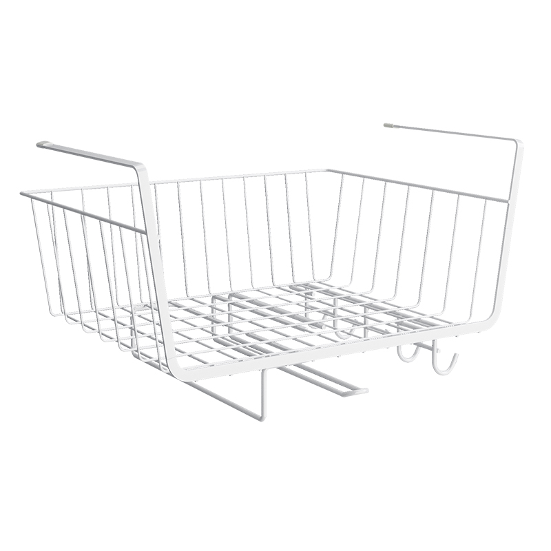 High quality durable multi-purpose Under-Shelf Storage Basket – White