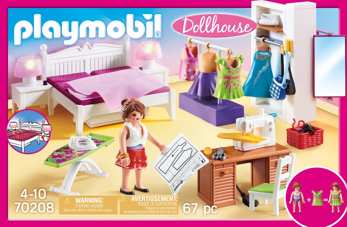 Playmobil Bedroom with Sewing Corner
