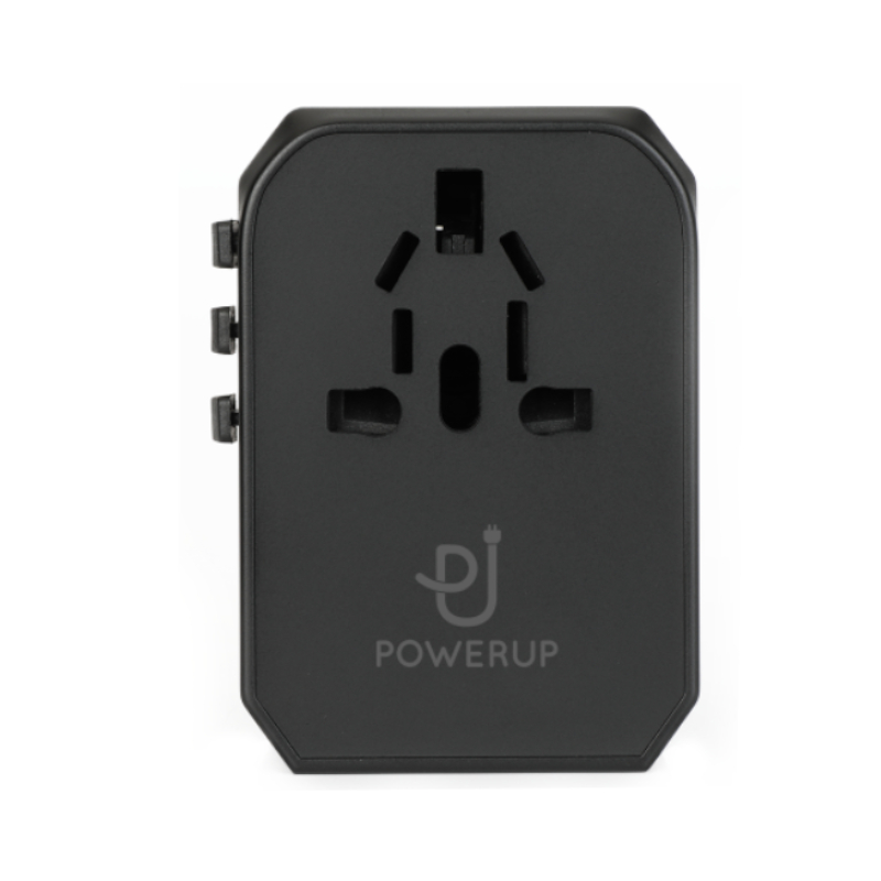 PowerUP Universal Travel Adapter – Black