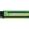 Treeline Graphite Pencils Sharpened – Box of 12 – 6B Treeline Graphite Pencils Sharpened – Box of 12 – 6B