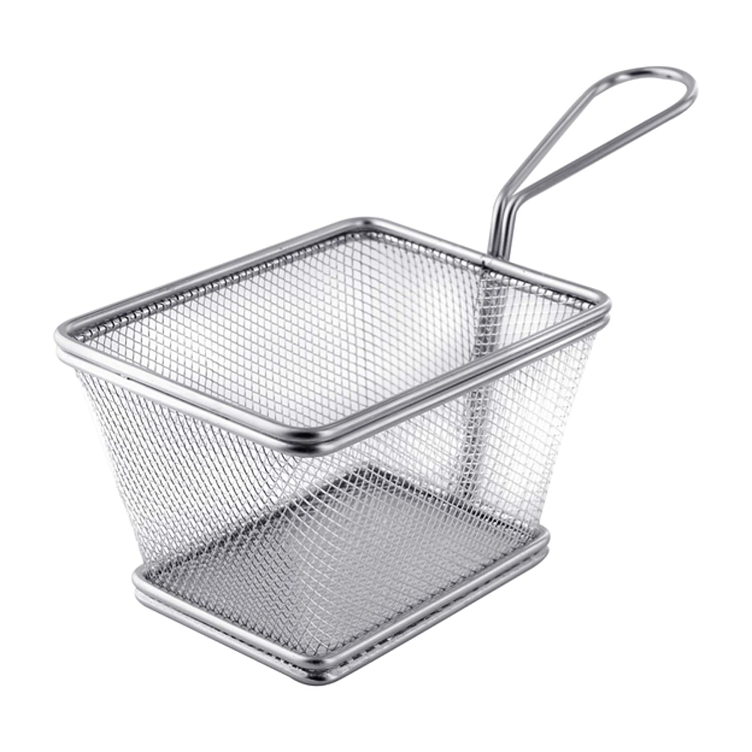SourceDirect – Stainless Steel Mini / Small Frying Basket – 10 x 8 x 7.3cm