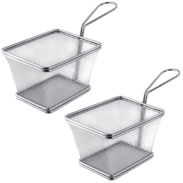 SourceDirect – Stainless Steel Frying Basket – Large (Pack of 2)