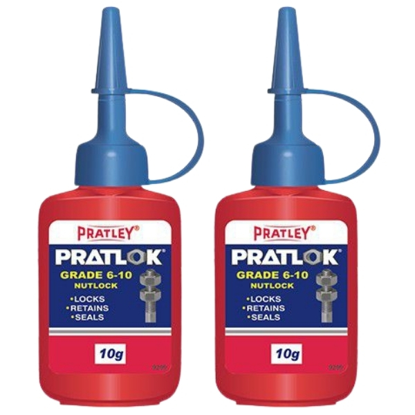 Pratley – NutLock Pratlok Grade 6 – 10 – Pack of 2 (10g)