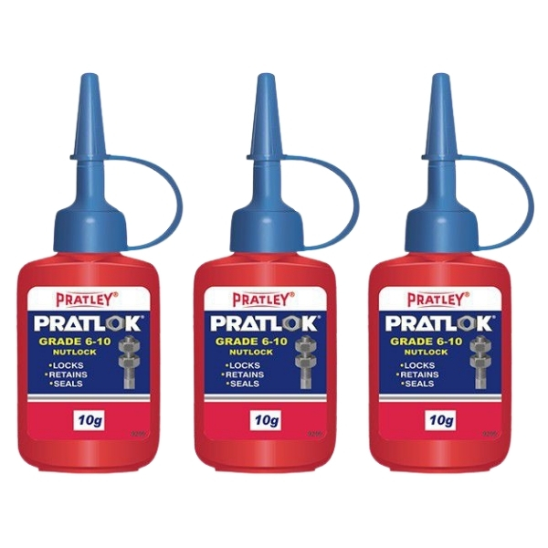 Pratley – NutLock Pratlok Grade 6 – 10 – Pack of 3 (10g)