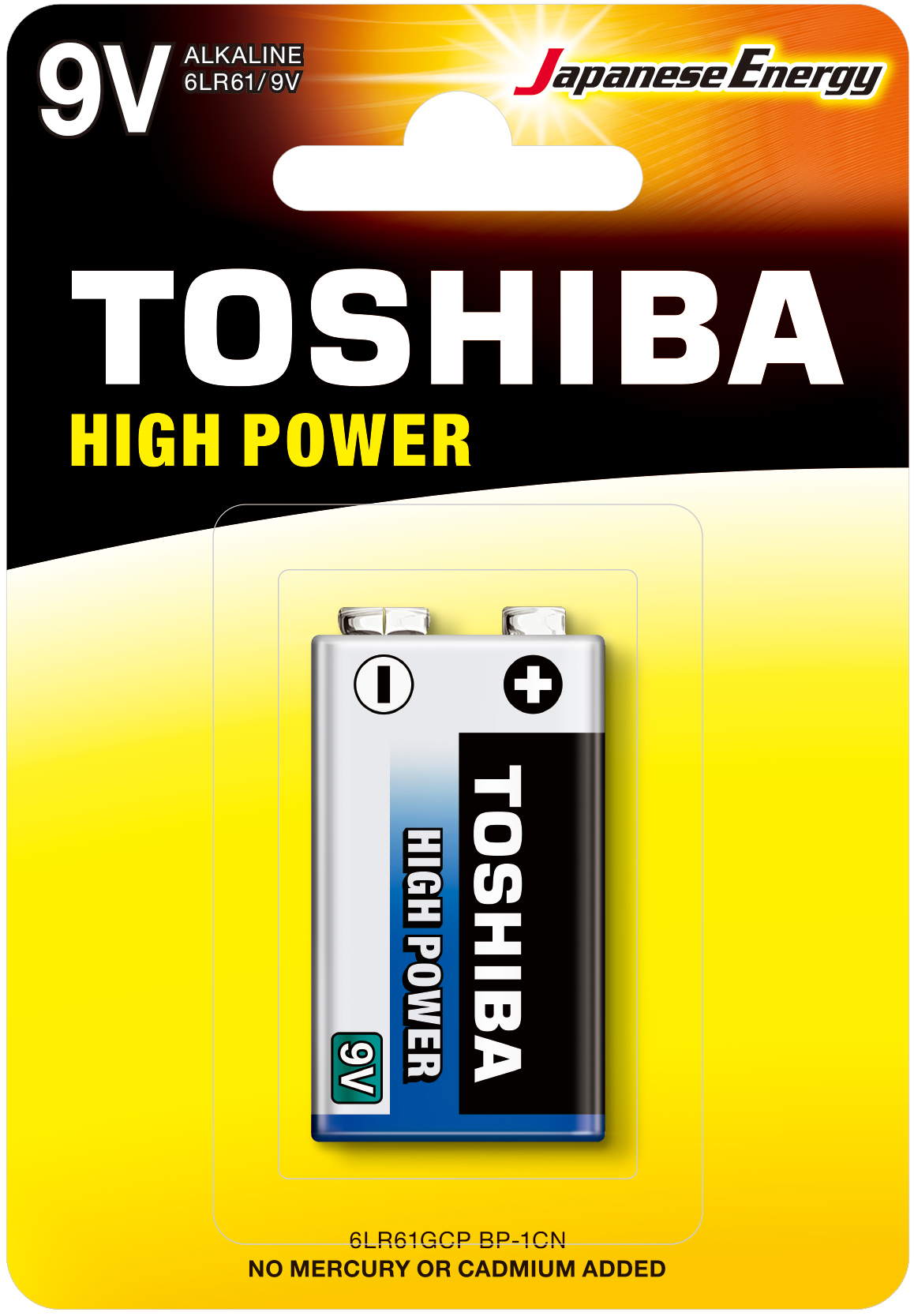 Toshiba High Power Alkaline 9V