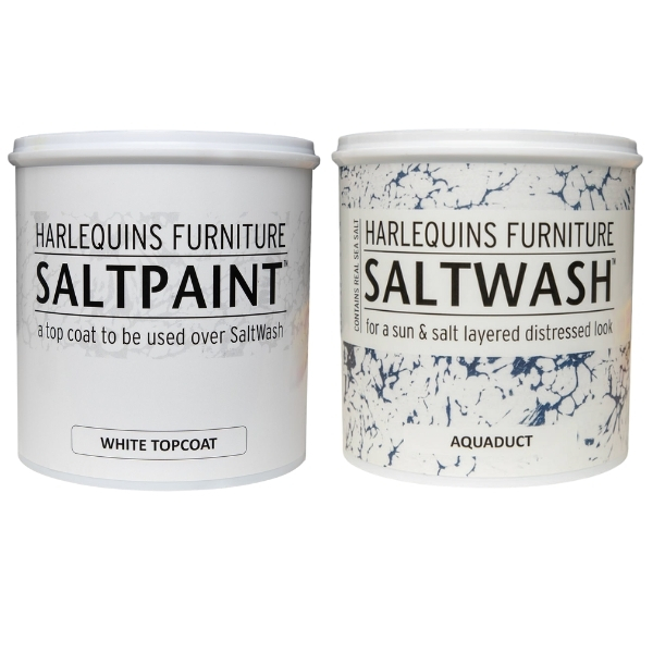 Harlequin – SaltWash – Aquaduct (1L) with White SaltPaint Topcoat (1L)