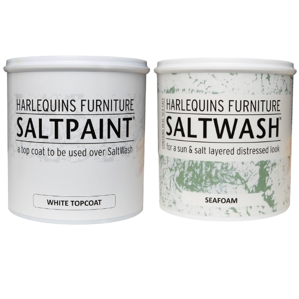 Harlequin – SaltWash – Seafoam (1L) with White SaltPaint Topcoat (1L)