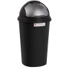 Contour – Refuse Bin / Round Refuse Bin with Flip Lid – Black / Grey (25L) Contour – Refuse Bin / Round Refuse Bin with Flip Lid – Black / Grey (25L)