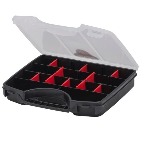Pride – Organiser Tool Box – Black / Red (26cm)