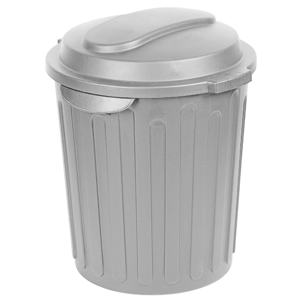 Pride – Refuse Bin / Round Dust Bin – 60L (Silver)
