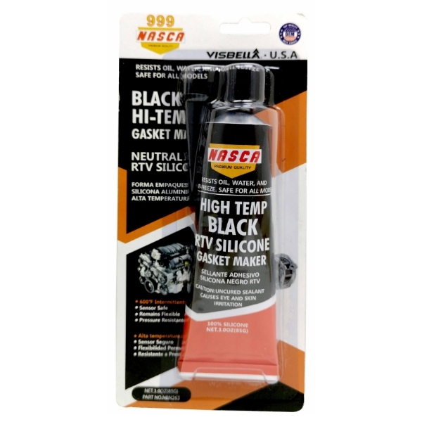 Nasca- Gasket Maker / High-Temperature Black RTV Silicone Gasket Maker – 85g