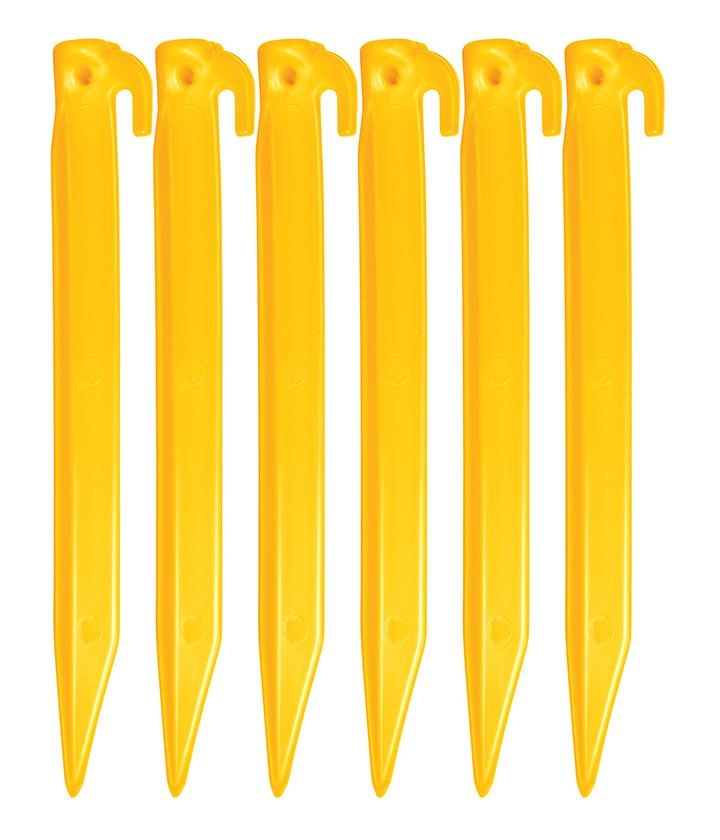 Oztrail Abs Plastic Pegs 23cm – 6 Pack