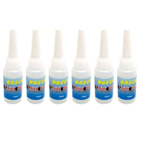 Nasca – Quick Bond Super Glue – Pack of 6 (10ml)