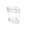 Corner Shelf – Double Tier – General Purpose – Chrome Corner Shelf – Double Tier – General Purpose – Chrome
