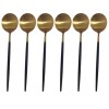 SourceDirect – Spoons / Gold Plated Stainless Steel Spoons – 6 Piece – Black SourceDirect – Spoons / Gold Plated Stainless Steel Spoons – 6 Piece – Black