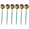 SourceDirect – Spoons / Gold Plated Stainless Steel Spoons – 6 Piece – Green SourceDirect – Spoons / Gold Plated Stainless Steel Spoons – 6 Piece – Green