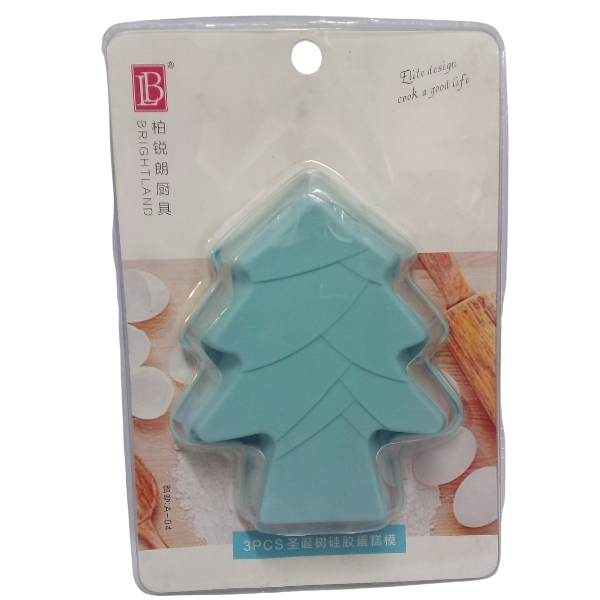 SourceDirect – Cake Mould / Silicone Cake Mould – 3 Piece (Christmas Tree)