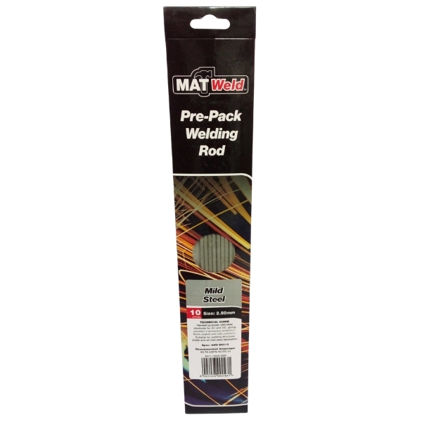Matweld – Welding Rod / Pre-Pack Welding Rod 2.50mm – Mild Steel (10 Piece)