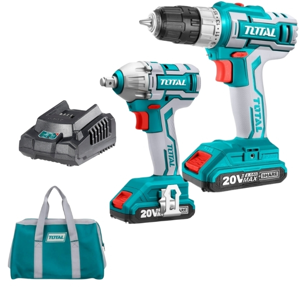 Total Tools – Lithium-ion Cordless Combo Kit – 20V