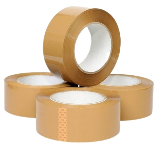SourceDirect – Packaging Tape (Brown Buff Tape) 48mm x 100m – Pack of 6