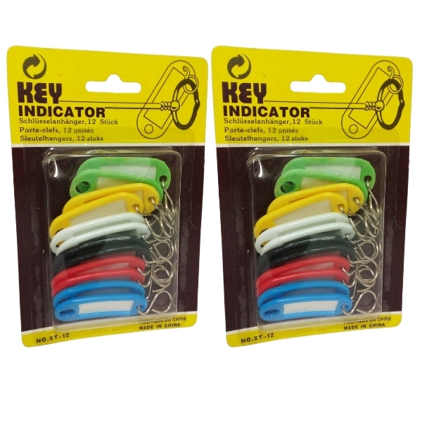 SourceDirect – Key Tags / Key Rings – Pack of 2 (24 Piece in Total)
