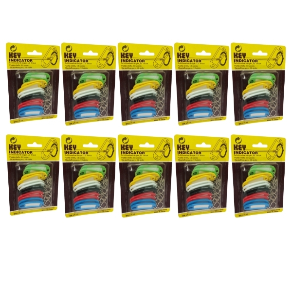 SourceDirect – Key Tags / Key Rings – Pack of 10 (120 Piece in Total)