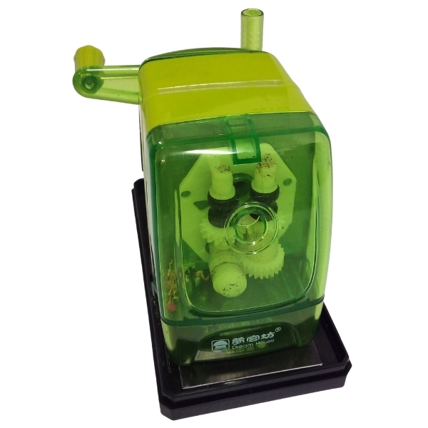 SourceDirect – Pencil Sharpener / Manual Plastic Table Pencil Sharpener – Green