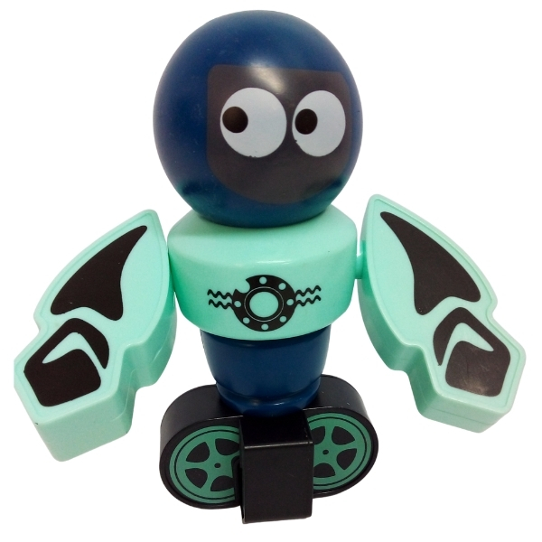 SourceDirect – Magnetic Building Robot (19 x 15cm) – Blue