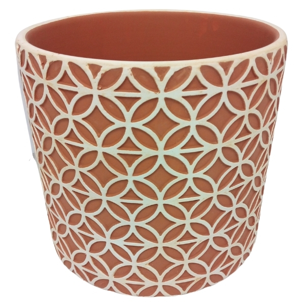 SourceDirect – Ceramic Planter 13.5cm – Salmon