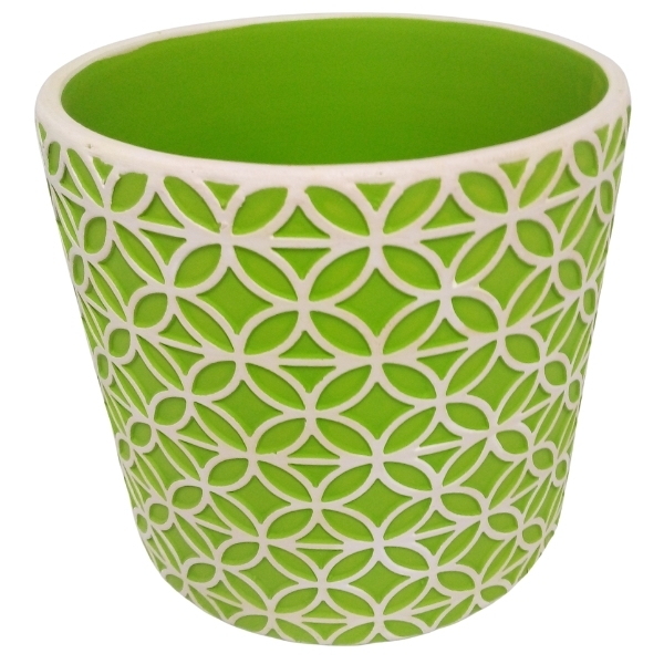 SourceDirect – Ceramic Planter 13.5cm – Green