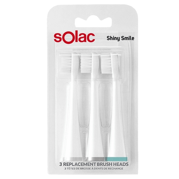 Solac – Toothbrush Replacement Heads – 3 Piece