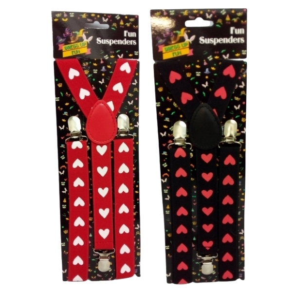 SourceDirect – Suspenders / Dress Up Suspenders – Pack of 2 (Black and Red)