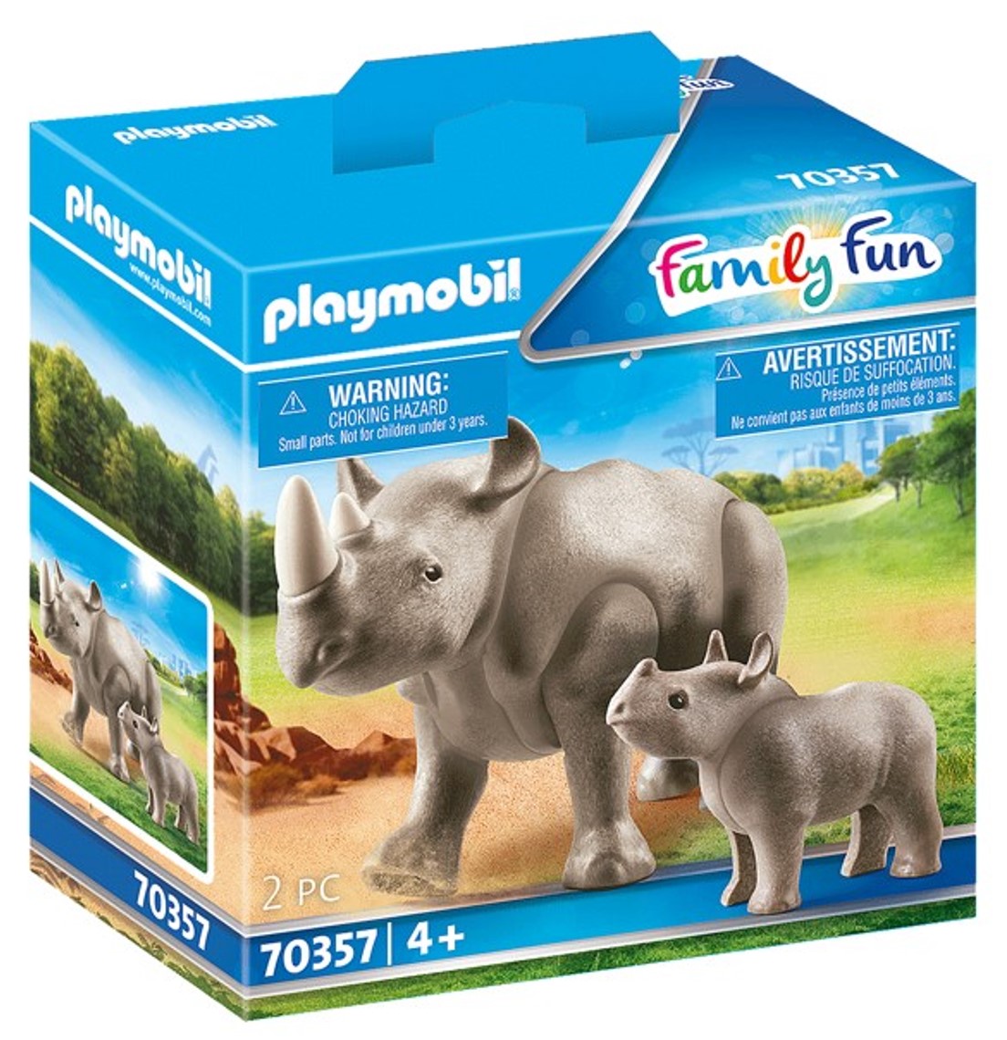 Playmobil Rhino with Calf 70357
