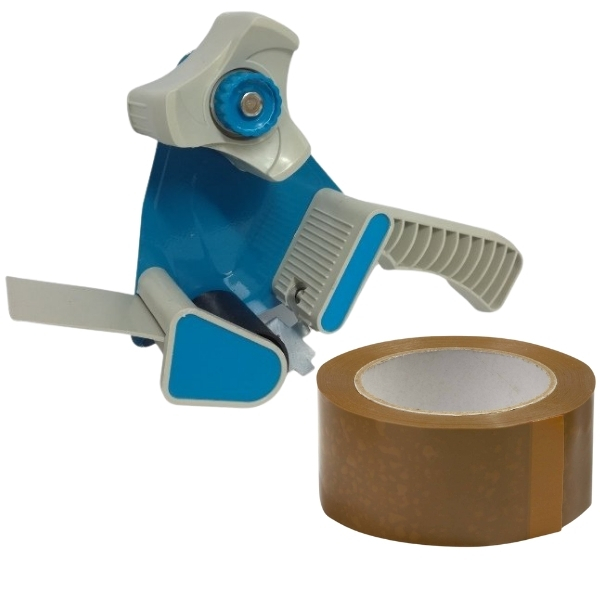 SourceDirect – Tape Dispenser 48mm with 1 x 50m Buff Tape