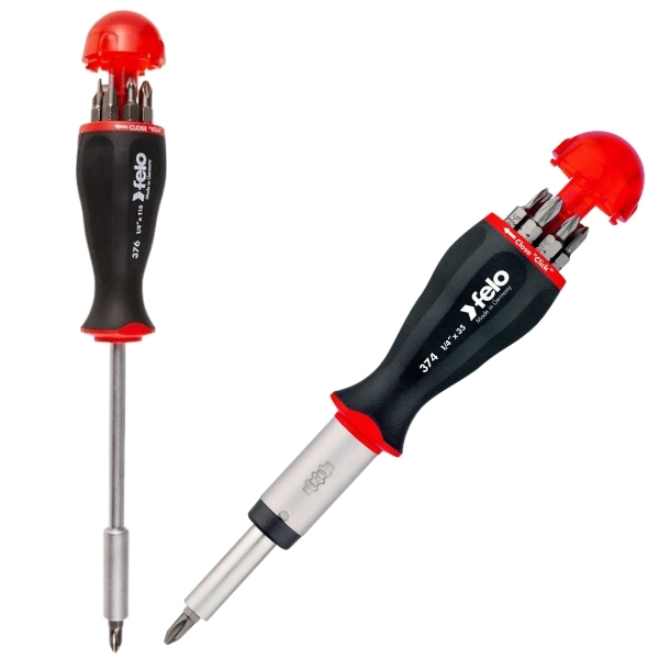 Felo – 1/4″F Bit Holder 374 and 376 Combo – 8 Piece