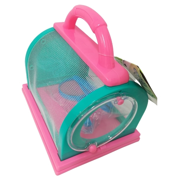 SourceDirect – Insect Viewer / Bug Capture Kit 19cm – 3Pc (Pink/Turquoise)