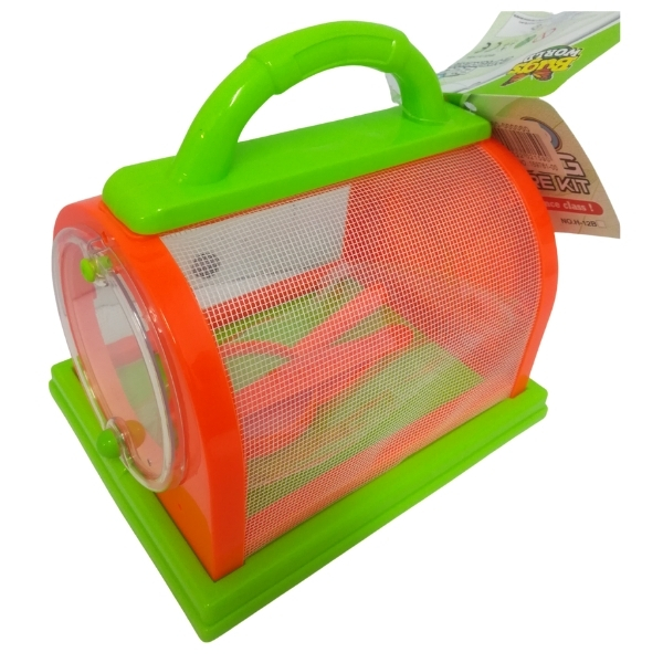 SourceDirect – Insect Viewer / Bug Capture Kit 19cm – 3 Piece (Orange/Green)