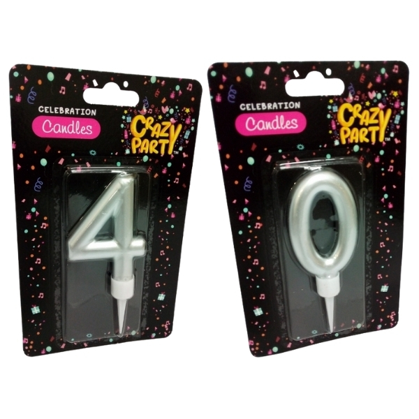 SourceDirect – Large Birthday Candles Numbers 4 and 0