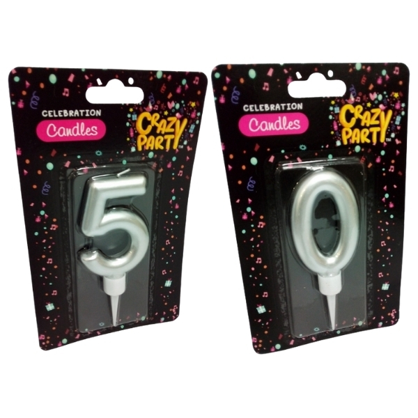 SourceDirect – Large Birthday Candles Numbers 5 and 0