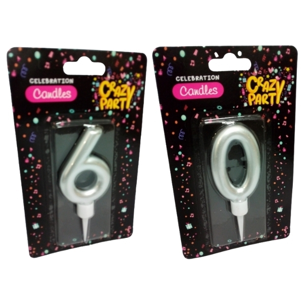 SourceDirect – Large Birthday Candles Numbers 6 and 0