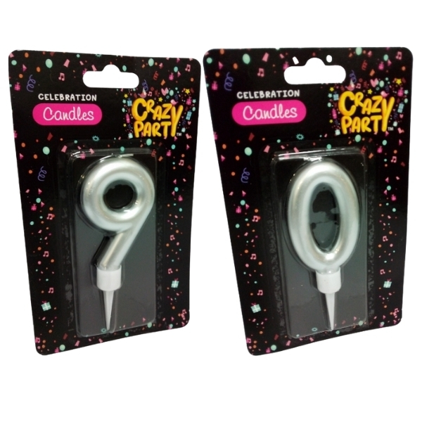 SourceDirect – Large Birthday Candles Numbers 9 and 0