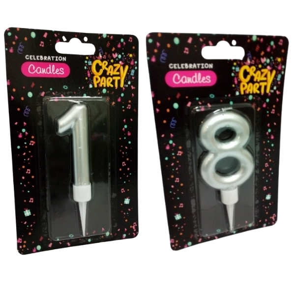SourceDirect – Large Birthday Candles Numbers 1 and 8
