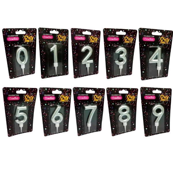 SourceDirect – Large Birthday Candles Set (Numbers 0 to 9)