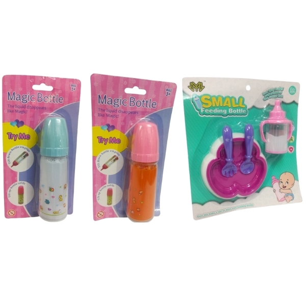 SourceDirect – Baby Doll Feeding Set (Drinking Bottles and Feeding Bowl)
