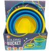 SourceDirect – Collapsible Round Beach Bucket (Blue/Yellow) – Yellow Shovel SourceDirect – Collapsible Round Beach Bucket (Blue/Yellow) – Yellow Shovel