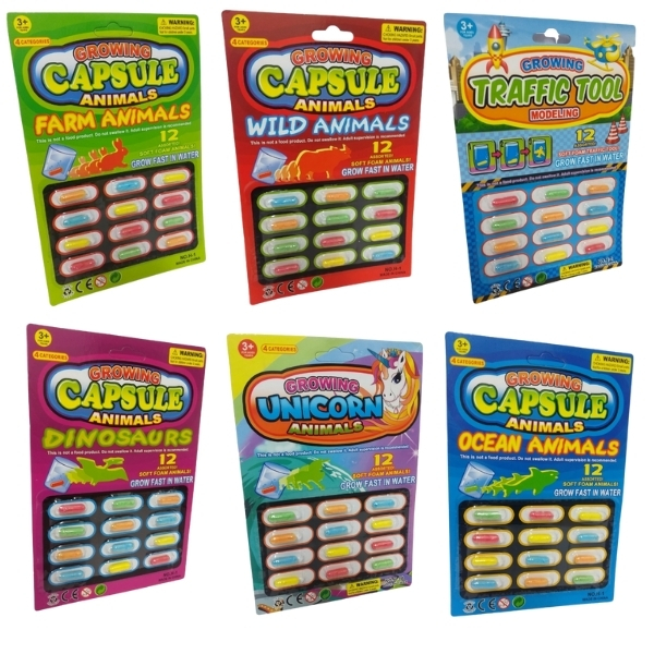 SourceDirect – Bath Capsules / Sponge Growing – Pack of 6 (72 Capsules)