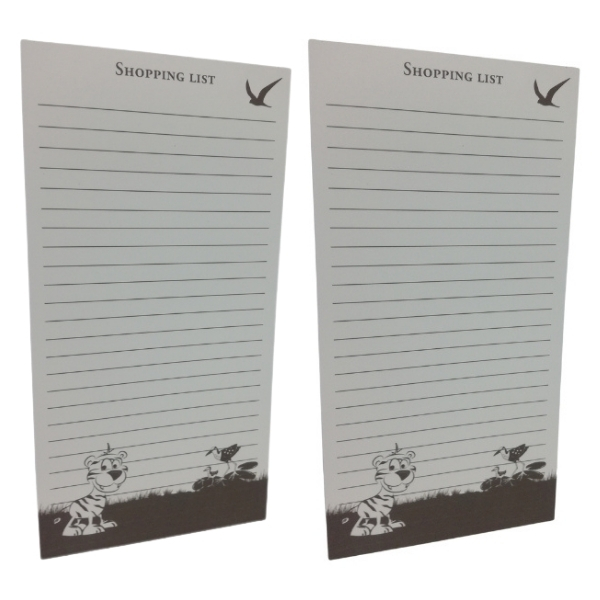 SourceDirect – Shopping List with Magnetic Strip – Pack of 2 (Tiger)